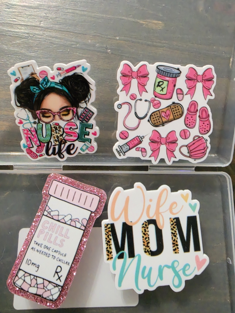 BOGG BAG Nurse Life Sticker Set - Pink, Teal, Black, Gold